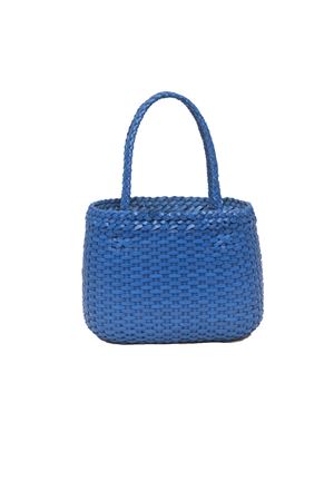 Borsa artigianale in cuoio blu cobalto Laboratorio Capri | LAB52BLU